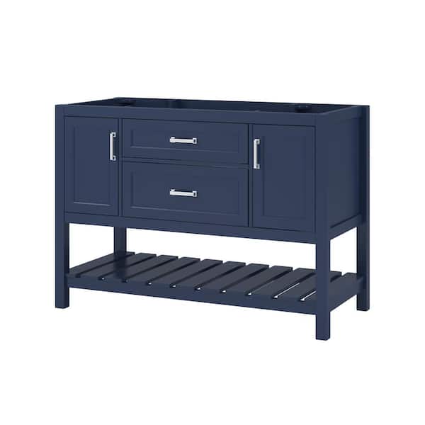 CRAFT + MAIN Lawson 48 in. W x 21-1/2 in. D x 34 in. H Bath Vanity Cabinet without Top in Aegean Blue