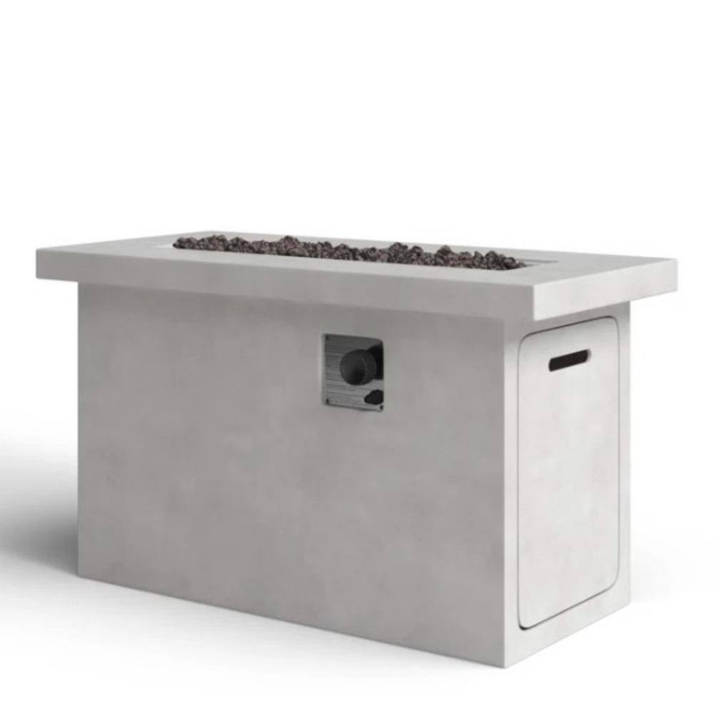 Mondawe 42 in. W 50,000 BTU Rectangle Reinforced Concrete Outdoor
