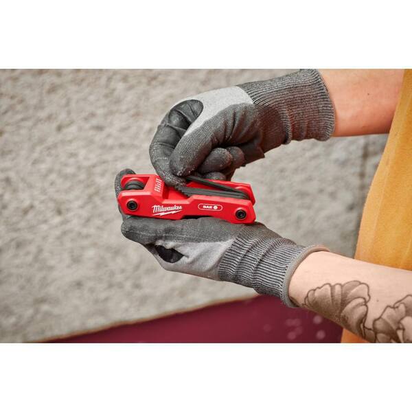 Milwaukee Folding SAE Hex Key Set (9-Piece) with 4-in-1 Precision