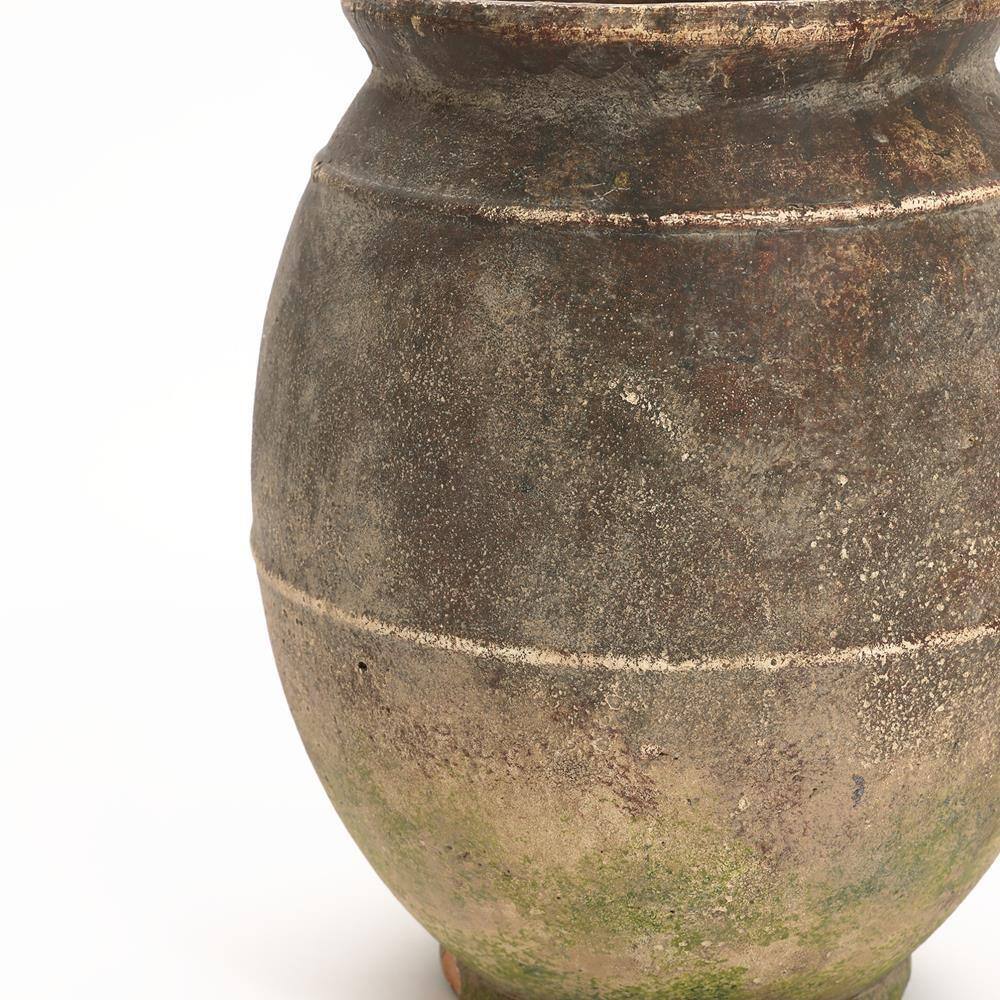 Rustic Ginger Root Brown Ceramic Decorative Table Vase