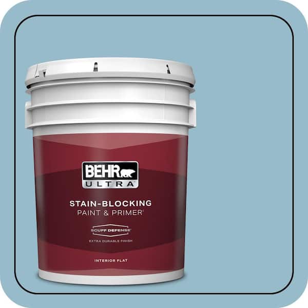 BEHR ULTRA 5 gal. #S480-3 Sydney Harbour Extra Durable Flat Interior Paint & Primer