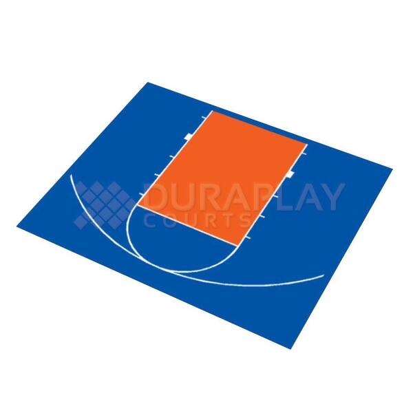 DuraPlay 30 ft. 5 in. x 25 ft. 5 in. Half Court Basketball Kit