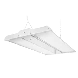 2 ft. 850-Watt Equivalent 29700 Lumens Integrated LED Dimmable White Linear High Bay Light with Adjustable Panel, 5000K