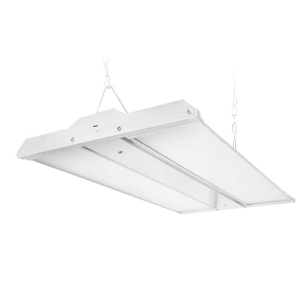 RUN BISON 2 ft. 25.8 in. 220-Watt Adjustable Panel White 29700 Lumens Integrated LED Dimmable Linear High Bay Light with 5000K