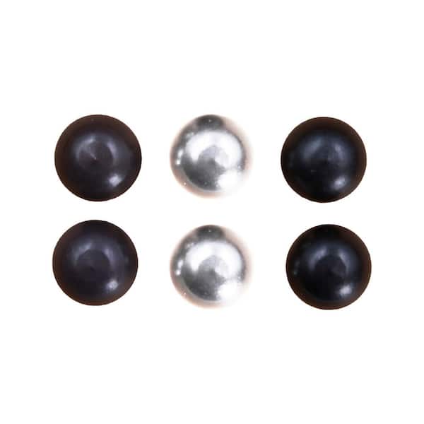 Commercial Electric 3/8 in. Assorted Finish Lamp Cap Nuts (6-Pack) in Matte Black, Oil Rubbed Bronze and Chrome