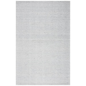 Marbella Light Gray/Ivory 6 ft. x 9 ft. Interlaced Striped Area Rug