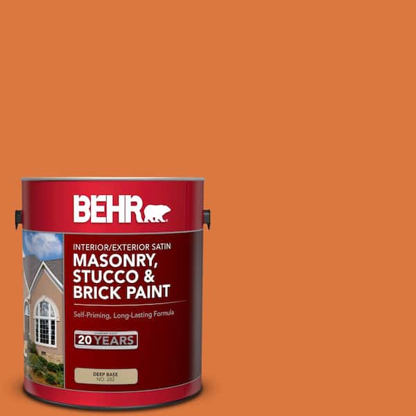 BEHR 1 gal. #P210-7 Japanese Koi Satin Interior/Exterior Masonry, Stucco and Brick Paint