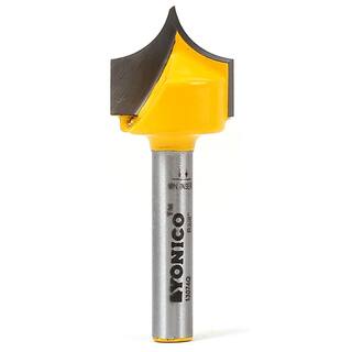YONICO Fresa Rotonda Per Scanalature, Raggio 5/16" (7.9mm), Diametro 3/4" (19mm), Codolo 1/4" (6.35mm), Lame In Carburo