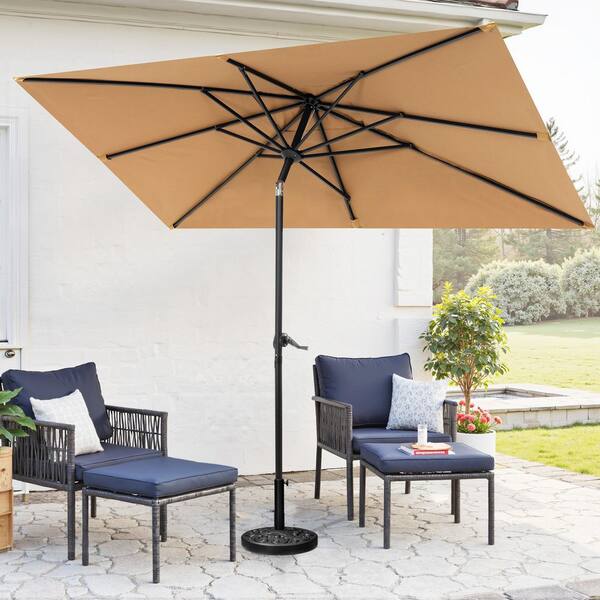 9.5 tilt patio umbrella Treasure Garden 9' Auto with Sunbrella Fabric Bronze / Henna Enjoy lasting shade and timeless style with PELLEBANT outdoor patio umbrella Pellebant 9 ft. x 5
