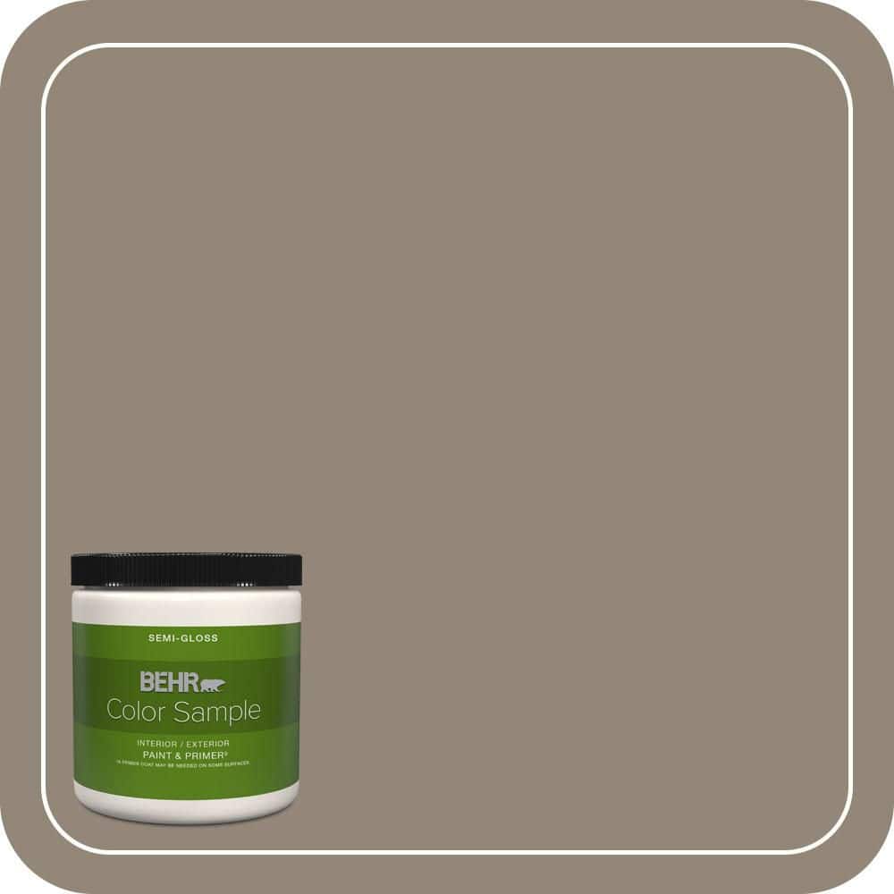 Paint Color Center Ridge BEHR PREMIUM PLUS 8 oz. #ECC-25-1 Rocky Ridge Semi-Gloss Interior ...