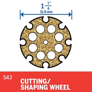 1-1/4 in. Rotary Tool Carbide Cutting/Shaping Wheel for Use on Woods, Fiberglass, Plastics and Laminates
