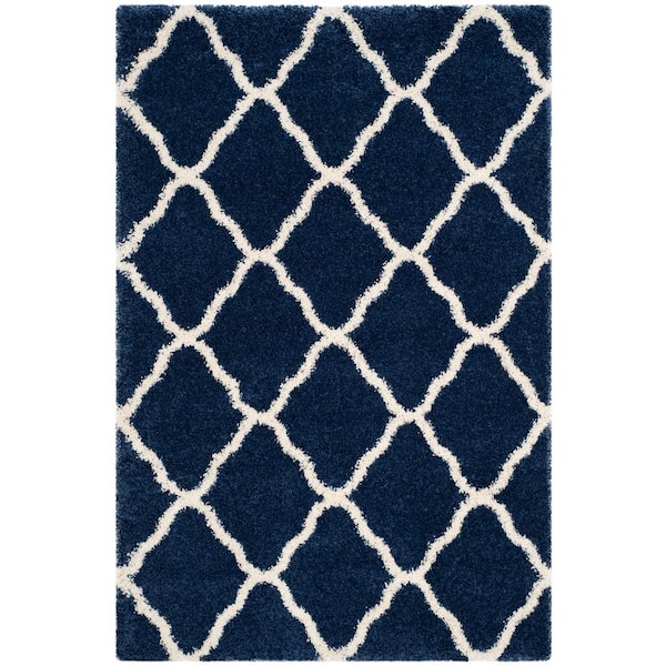 Safavieh Mosaic 11 x 16 Navy/Ivory Indoor/Outdoor Trellis Area Rug Safavieh Mosaic 11 x 16 Navy/Ivory Indoor/Outdoor Trellis Area Rug