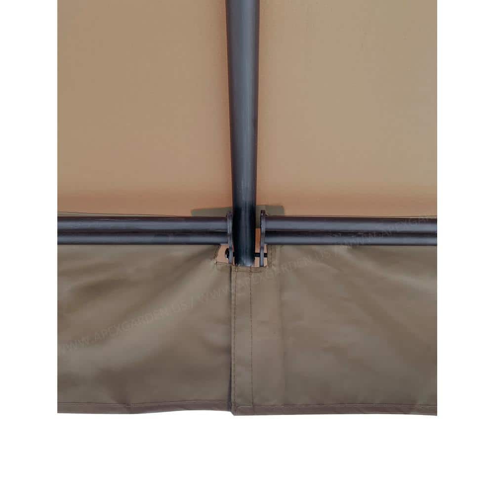 Tan Polyester Replacement Canopy Top for 10' x 10' Gazebo