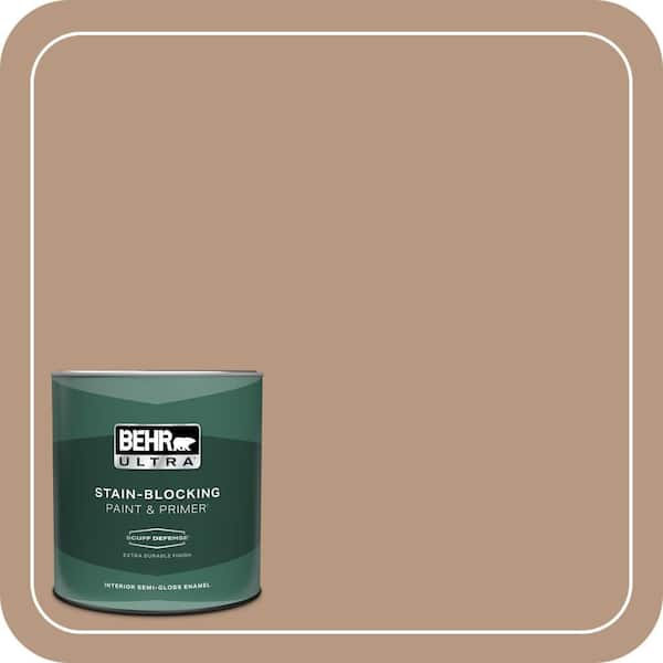 BEHR ULTRA 1 qt. #MQ2-41 Cavern Clay Extra Durable Semi-Gloss Enamel Interior Paint & Primer
