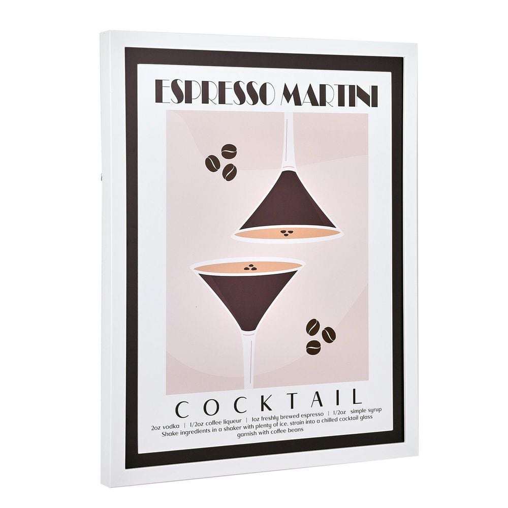 American Art Decor Tipsy 20 in. x 16 in. Multicolor Framed
