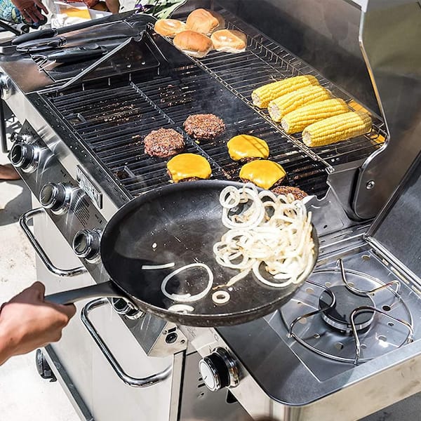 Monument Grills 4-Burner Propane Gas Grill in Stainless with Grill