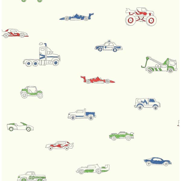 Traffic Jam Paper Strippable Roll (Covers 56 sq. ft.)