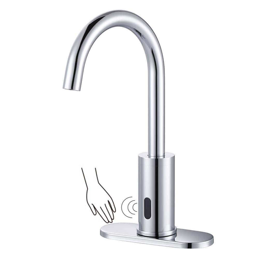 WOWOW Battery-Powered Commercial Touchless Single Hole Without Handle ...