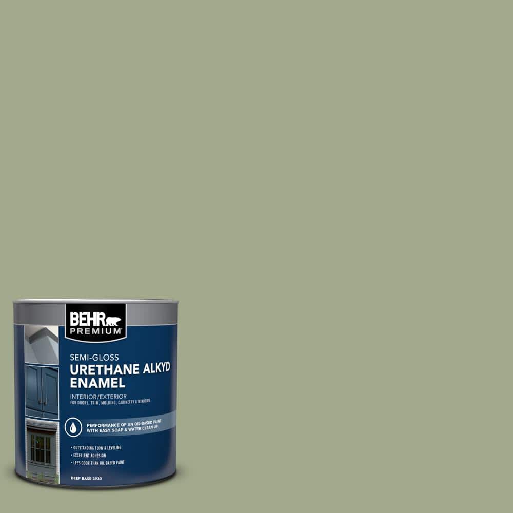 1 qt. #420F-4 Sagey Semi-Gloss Enamel Urethane Alkyd Interior/Exterior Paint price history on PriceWatchPro