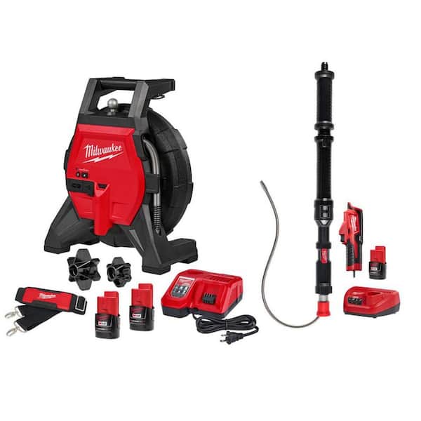 Milwaukee M12 85FT High Flex Sewer Camera Kit with M12 Trap Snake