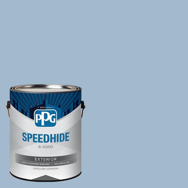 1 gal. PPG1156-3 Always Blue Flat Exterior Paint