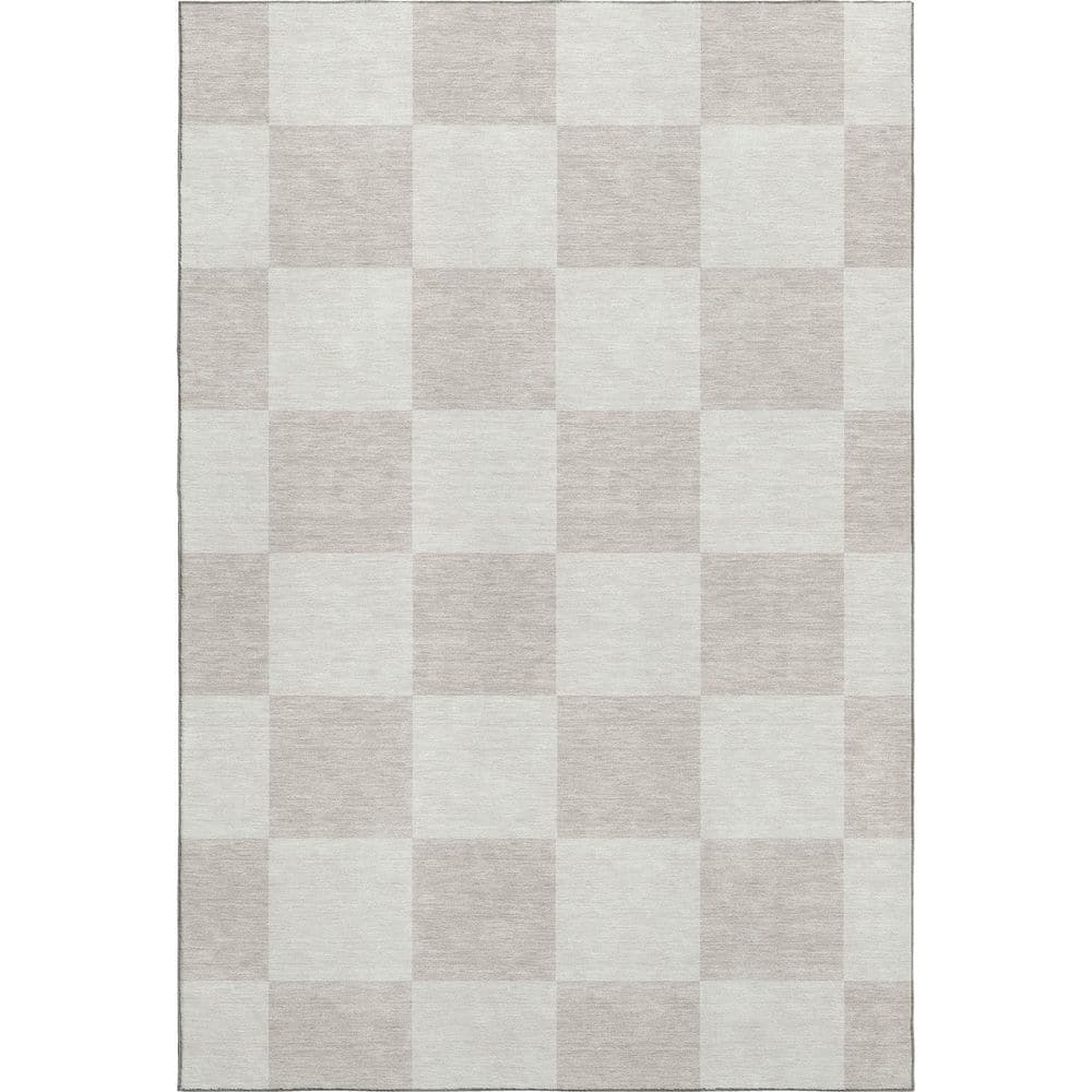 Mayfield Premium Machine Washable Abstract AMF2345 Ivory 3 ft. x 5 ft. Area Rug price history on PriceWatchPro