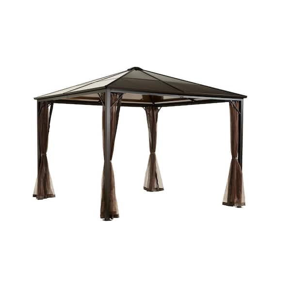 Sojag Sumatra 10 ft. x 10 ft. Brown Steel Framed Gazebo 310 Sojag Sumatra 10 ft. x 10 ft. Brown Steel Framed Gazebo 310