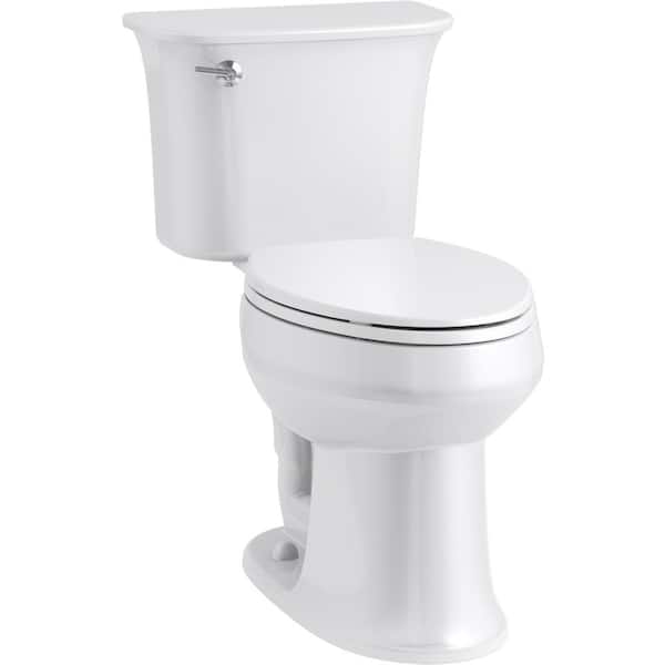 KOHLER Wellworth Elongated Closed Front Toilet Seat in White (2-Pack)