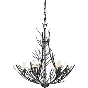 Thornhill 6-Light Marcado Black Candle-Style Chandelier