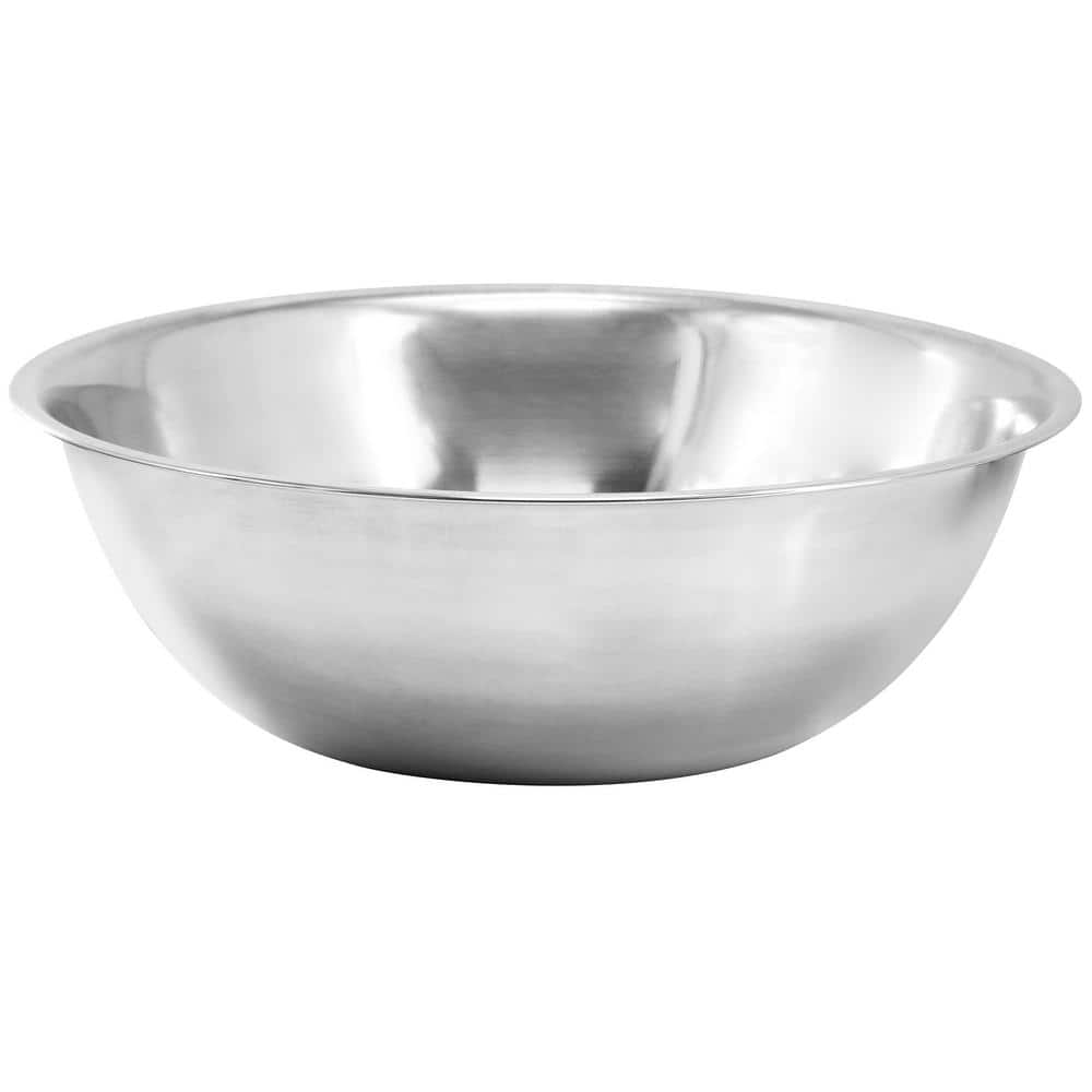 MARTHA STEWART EVERYDAY Large 13 qt. Stainless Steel Mixing Bowl in Silver 985121773M The Home