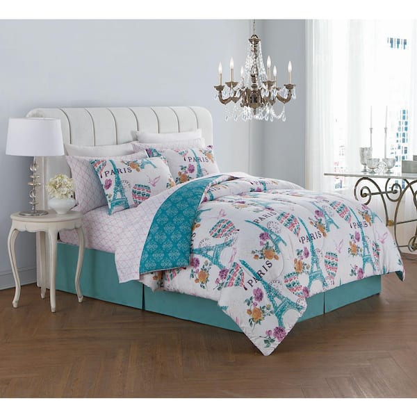 Unbranded Darcy 8-Piece Orchid King Comforter Set