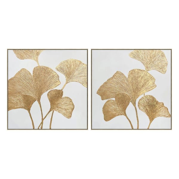 Classy Art 2-Piece Framed Mixed Media Nature Wall Art 35 in. x 35 in ...