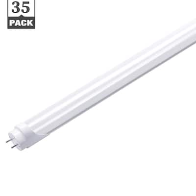 70,000 Year Lifespan, Daylight White Frosted 4000K 80 CRI UL DLC GE 32133 Glass LED Tube Lamp Pack of 20 