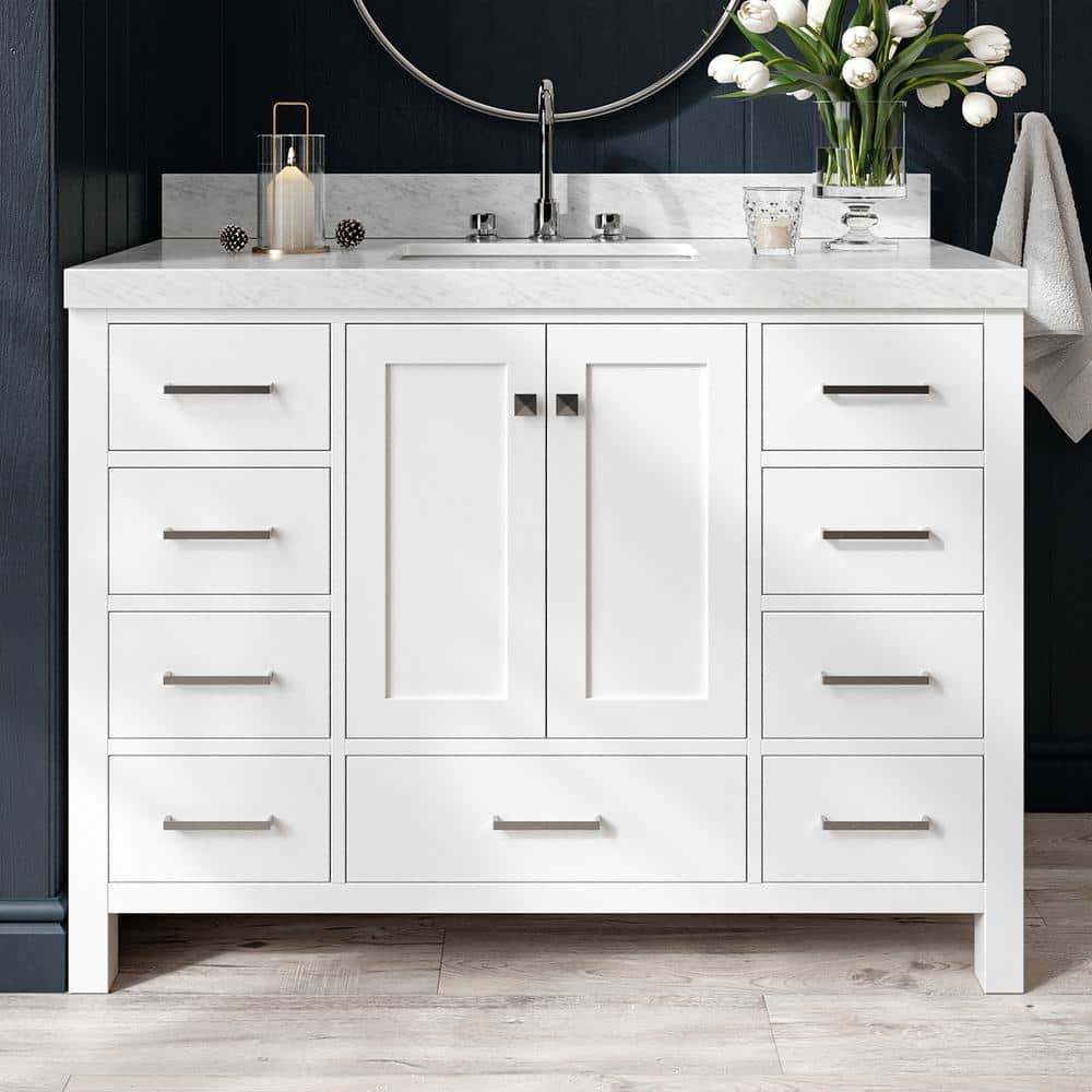 ARIEL Cambridge 48 in. W x 22 in. D x 36.5 in. H Single Sink ...