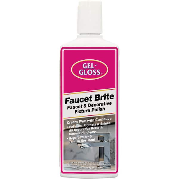 Gel Gloss Faucet Brite and Decorative Fixture Polish 8 oz. Liquid