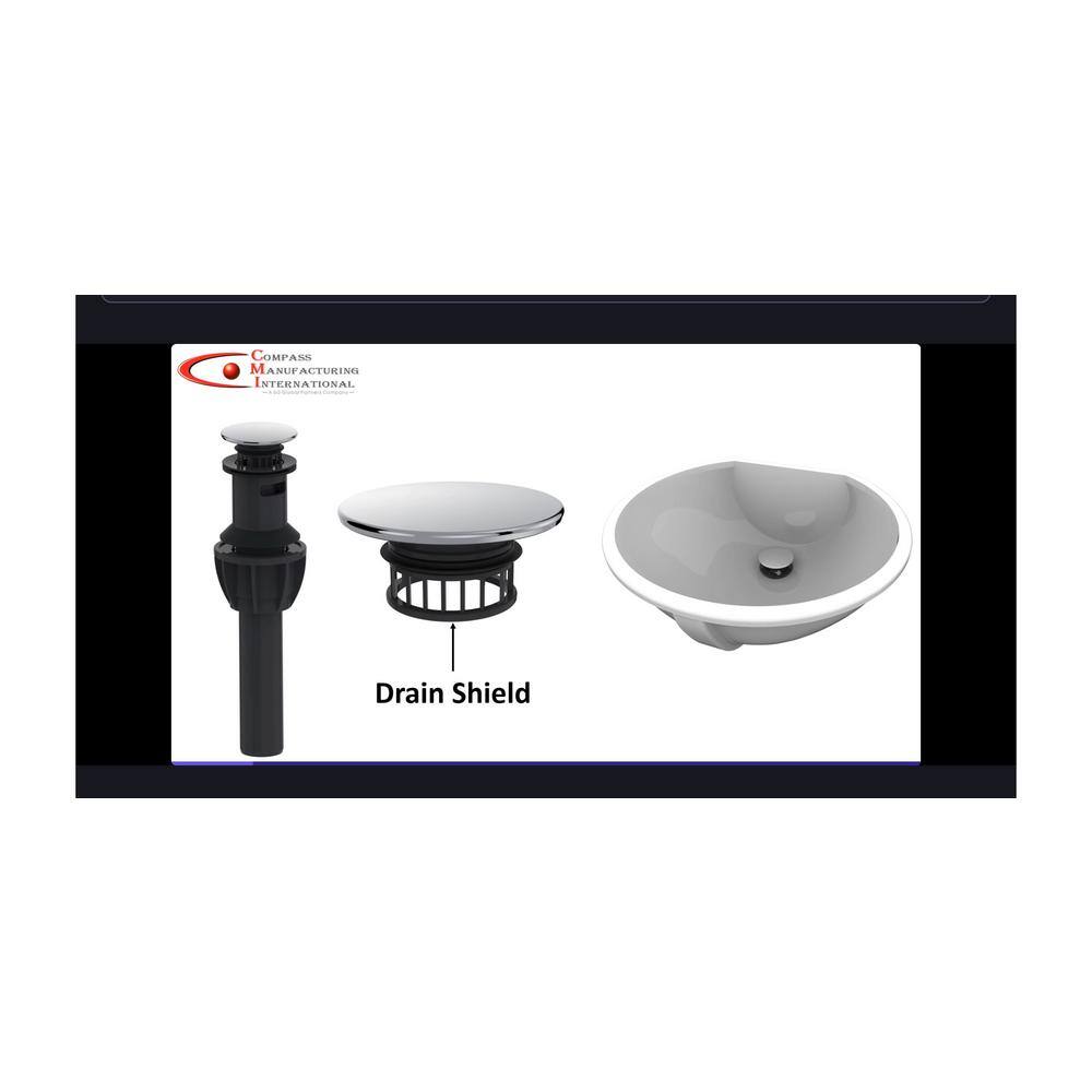 Brushed Nickel Push Style Bathroom Sink Drain with ABS Body