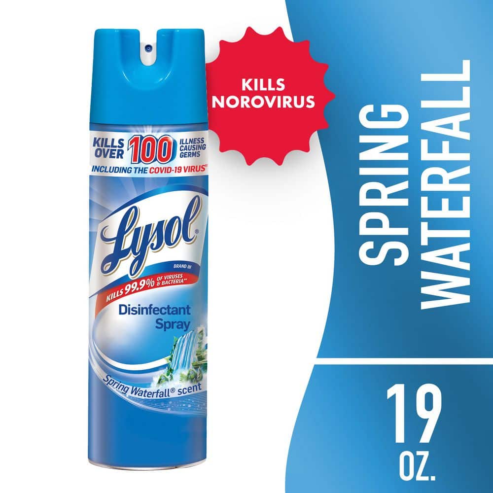 lysol cigarette smoke Lysol 19 oz. Spring Waterfall Scent Disinfectant Spray 001920079326