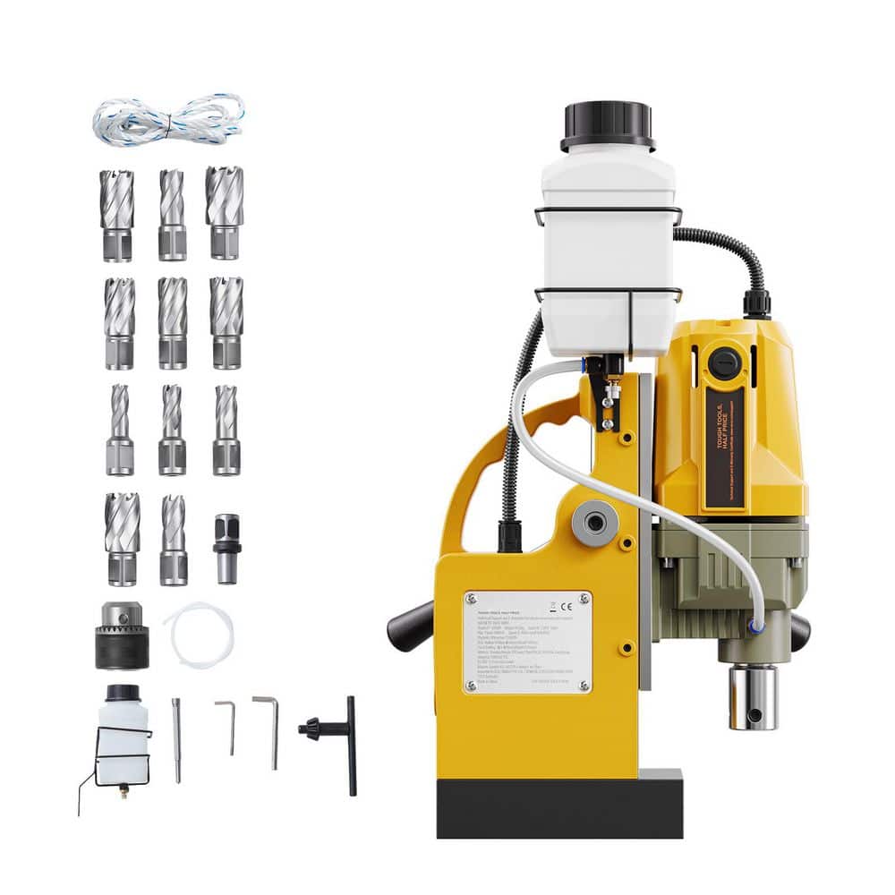 Magnetic Drill, 1400-Watt Motor 1.6 in. Boring Diameter 2810 lbf. Portable Electric Mag Drill Press, with 11-Coring Bits price history on PriceWatchPro