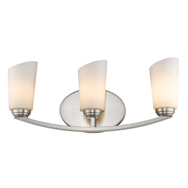 Laurel Designs Dorset 3-Light Pewter Bath Light