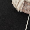 Nourison Essentials NRE02 Black Ivory Rug 4x6 Rectangle
