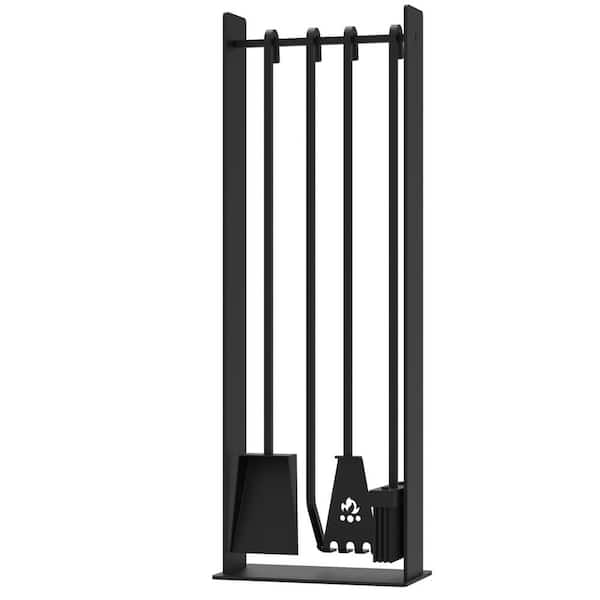Unbranded Ineo 4-Piece Steel Fireplace Tool Set