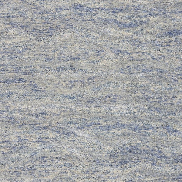 Bernadette Ocean Blue 9 ft. x 12 ft. Gradient Wool Area Rug