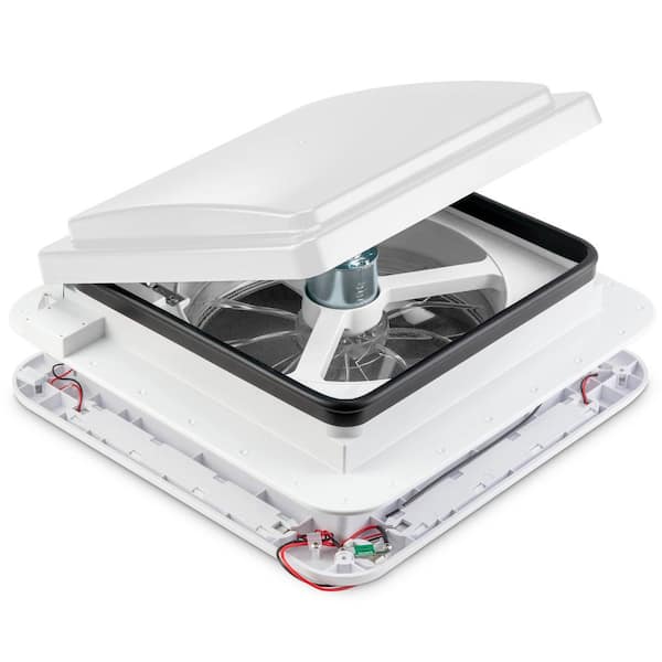 11 in. RV Exhaust Vent Fan with LED Light