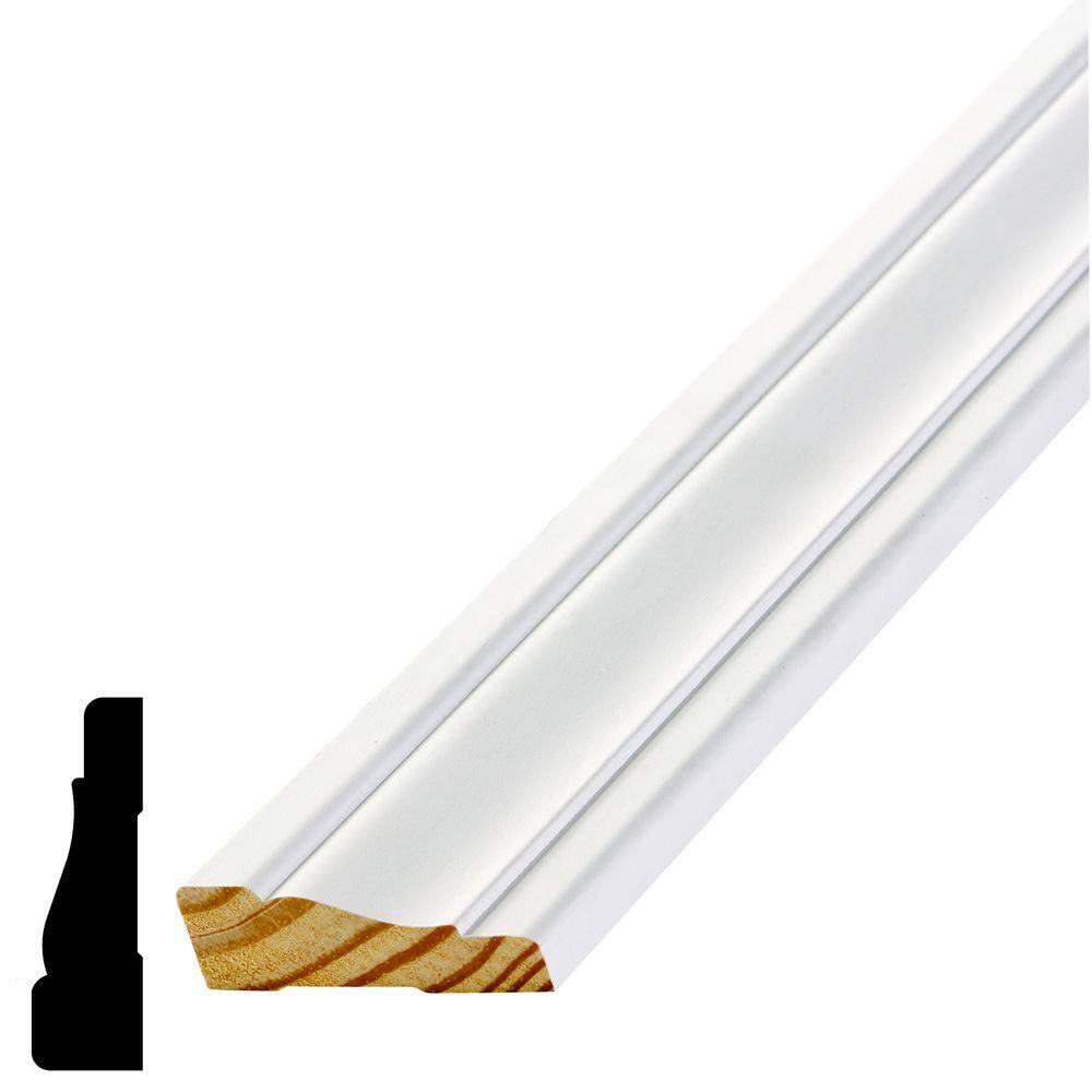 Alexandria Moulding WM 356 11/16 in. D x 2-1/4 in. W Primed Finger