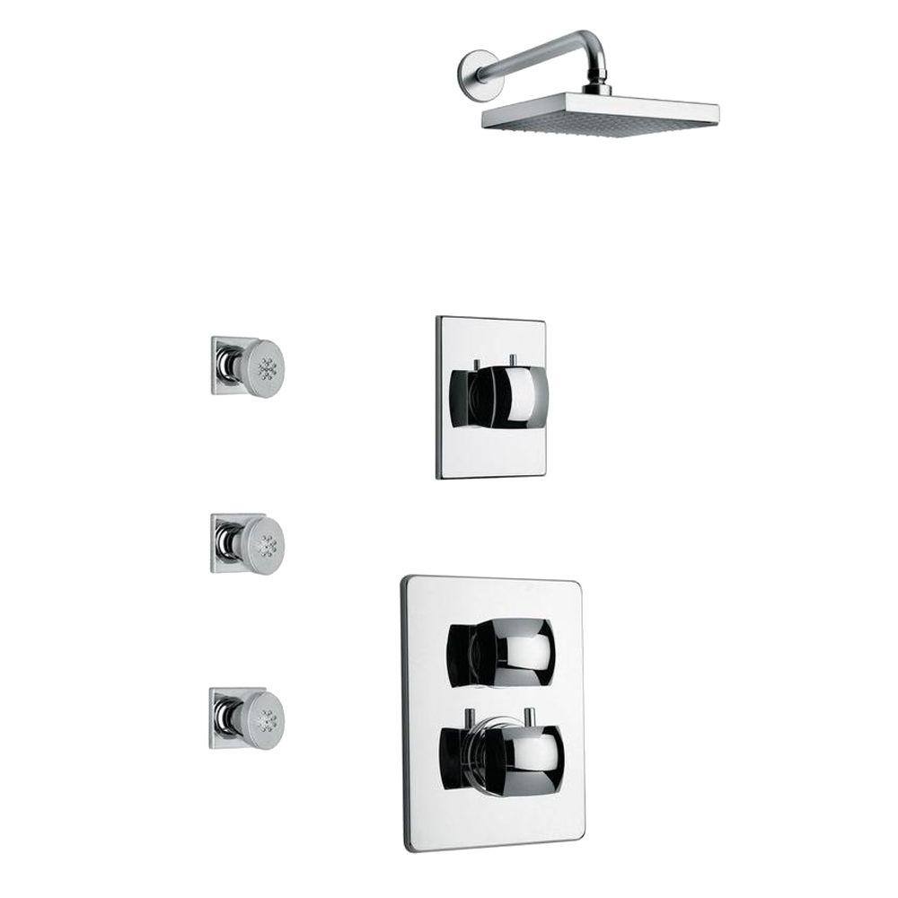 UPC 650053011814 product image for LaToscana Lady Chrome Shower Combo 4, Grey | upcitemdb.com