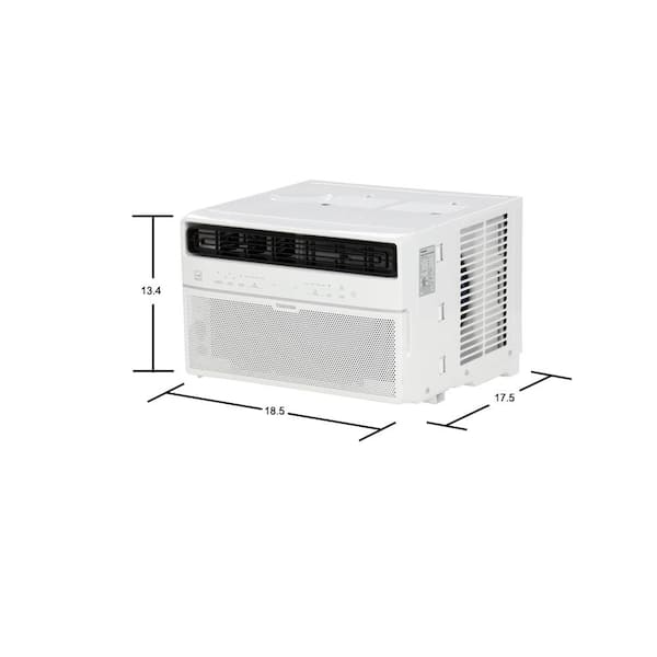 8,000 BTU 115-Volt Smart Wi-Fi Touch Control Window Air Conditioner with  Remote for upto 350 sq. ft.