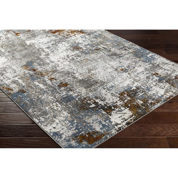 Allegro Plus Charcoal Rustic Abstract 9 ft. 2 in. x 12 ft. Area Rug