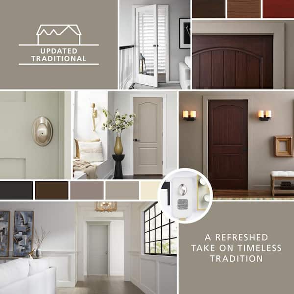 JELD-WEN 32 in. x 80 in. 8 Panel Right-Handed Solid Core Clear