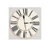 36 in. Oversized Antique White Farmhouse Wall Clock