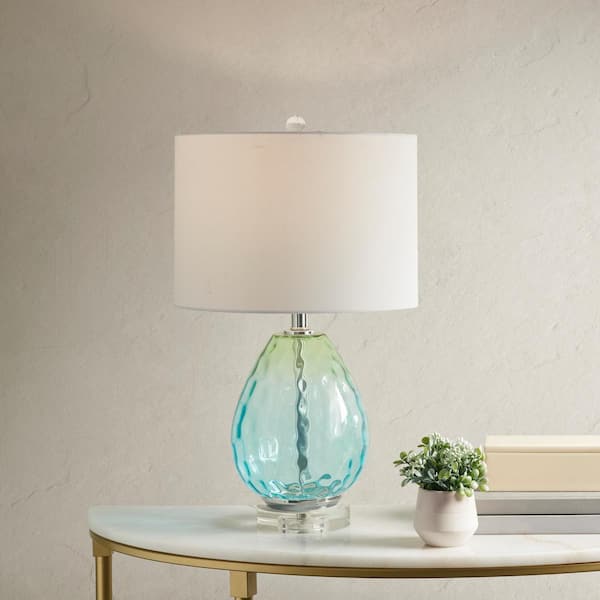 Borel 24.25 in. Blue Table Lamp